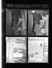 New officers of Elk Lodge; Funeral car and truck collide; School has Science shows (4 Negatives (April 12, 1955) [Sleeve 24, Folder e, Box 6]
